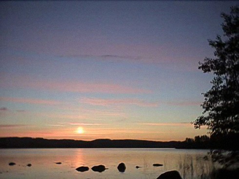 Sunset at middle Finland