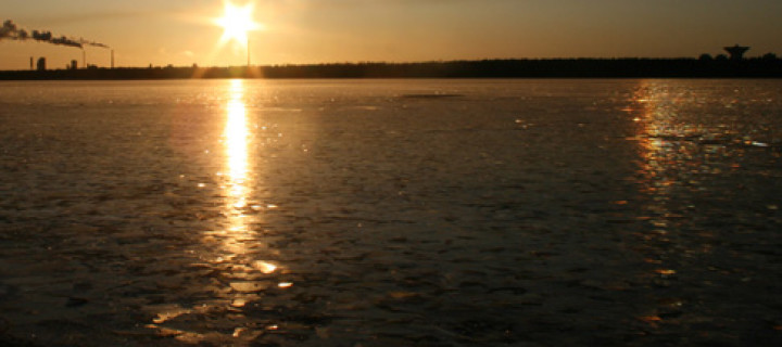 Subparhelia on ice surface