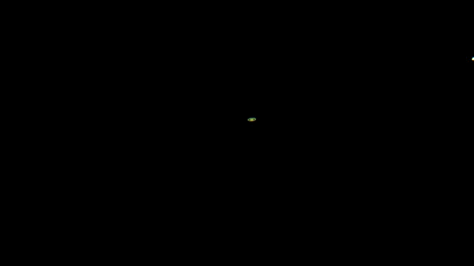 ISS ohittaa Saturnuksen 7./8.6.2015. Kuva ja animaatio: Tapio Lahtinen.