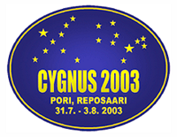 [Cygnus 2003 logo]