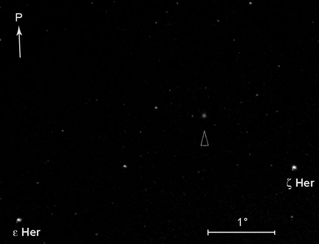 Kuu, planeetat ja komeetat C/2006 M4 (SWAN) Lokajoulukuu 2006