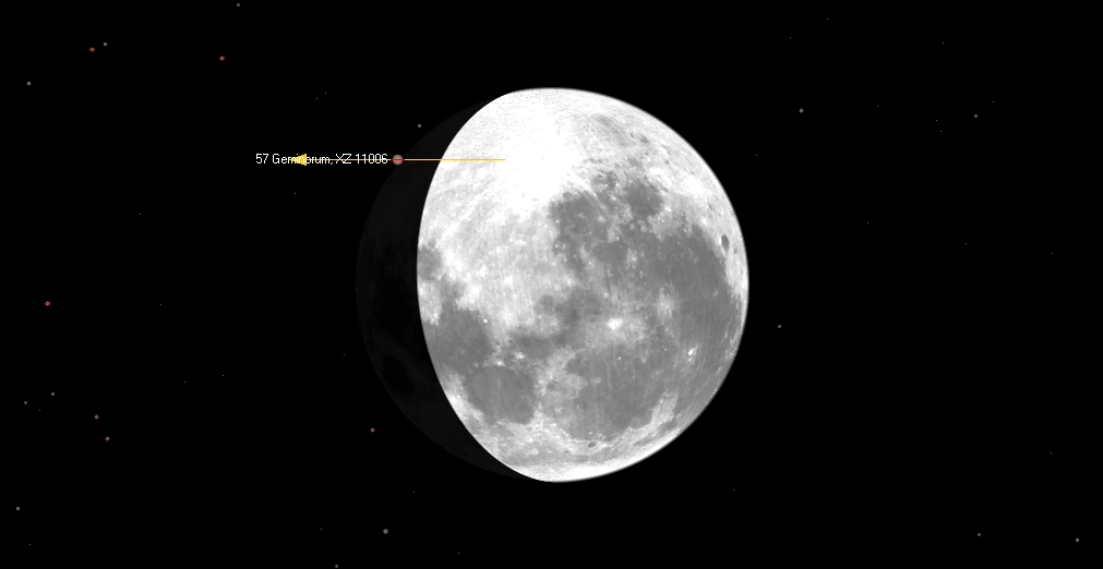 ZC 1117, 57 Geminorum tulee esiin Helsingiss 23.11.2021