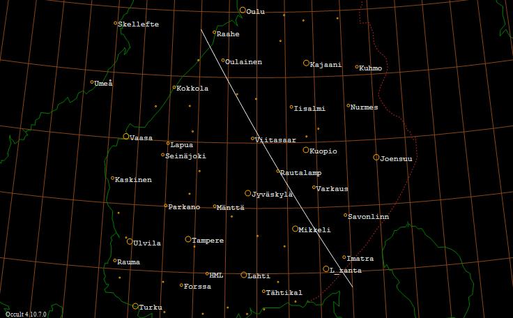 ZC 1239 -t�hden sivuamisviiva Suomessa