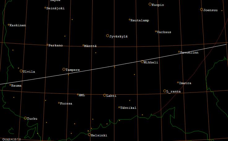 ZC 1598 -t�hden sivuamisviiva Suomessa