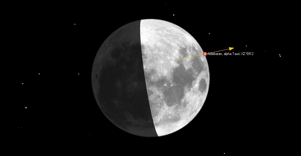 ZC 0692, Aldebaran tulee esiin Helsingiss 23.02.2018