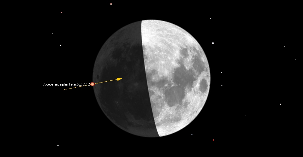 ZC 0692, Aldebaran peittyy Joensuussa 23.02.2018