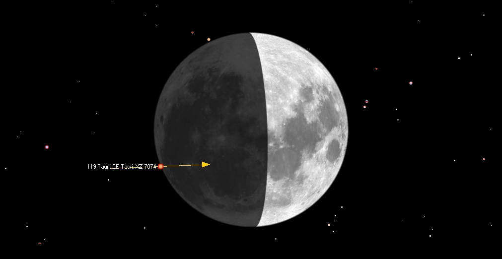 ZC 0832, 119 Tauri peittyy Joensuussa 24.03.2018