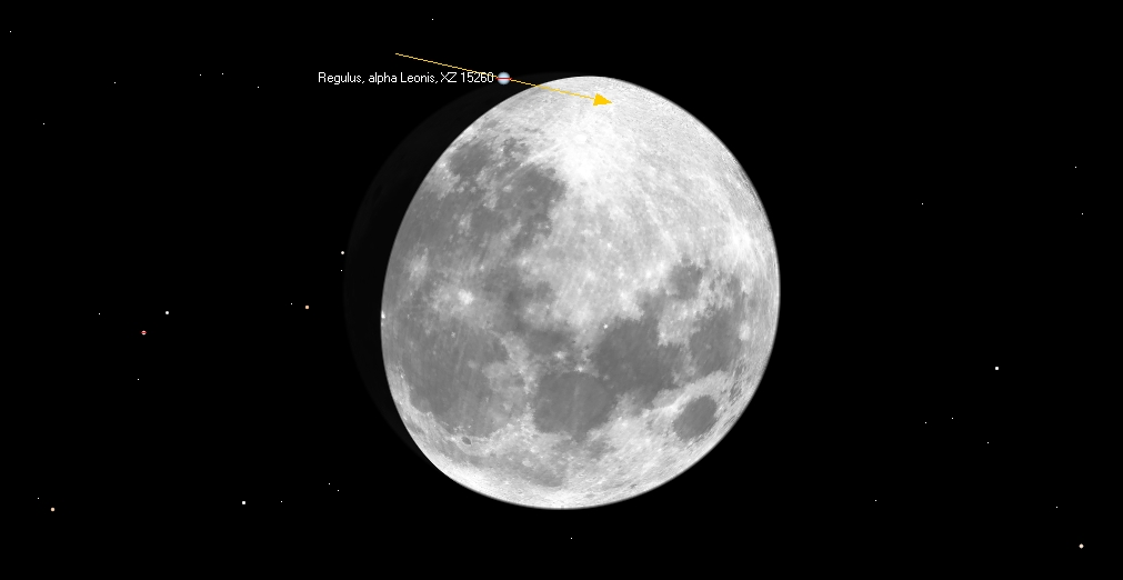 ZC 1487, Regulus peittyy Oulussa 28.03.2018