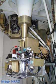 Vastaanottimia GBT-peiliteleskoopin fokuksessa aaltoputken pss