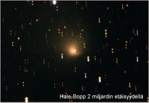 Hale-Bopp 2 miljardin kilometrin etäisyydellä