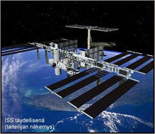 ISS täydellisenä (taiteilijan näkemys)