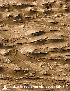 Marsin sedimenttejä (veden jälkiä) ?