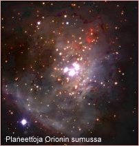 Planeettoja Orionin sumussa