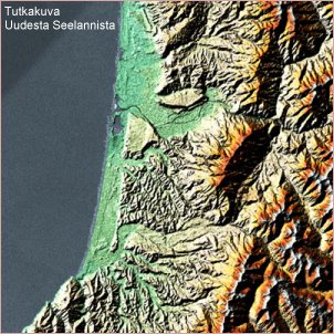 Tutkakuva Uudesta Seelannsta