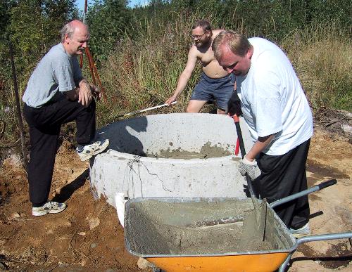 Radiotelescope�s footing at Nyrola Observatory